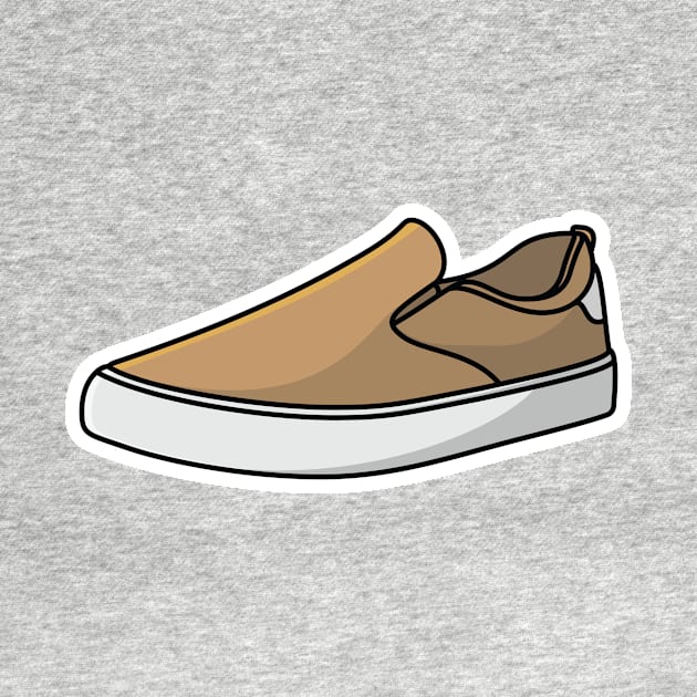 Running Shoe Sticker vector illustration. Fashion object Icon design concept. Boys outdoor fashion shoes sticker vector design with shadow. by AlviStudio